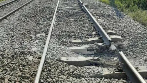 В Белгородской области сошла с рельсов электричка