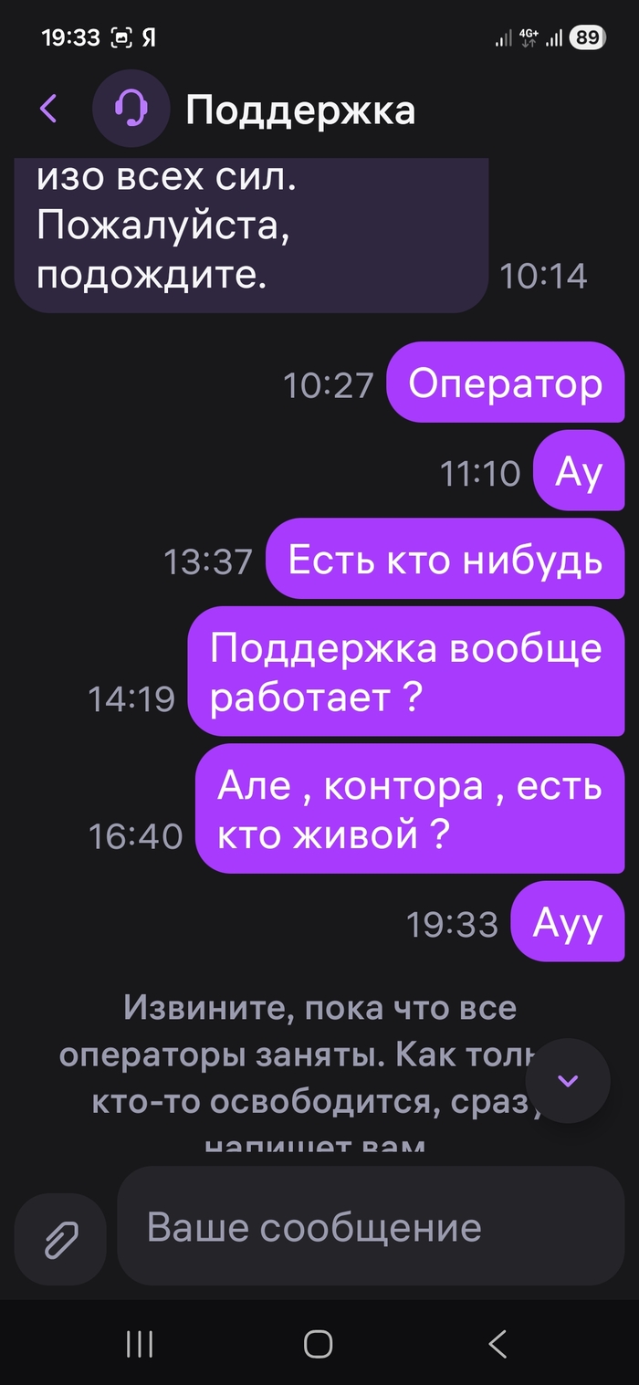 У Wildberries нет поддержки