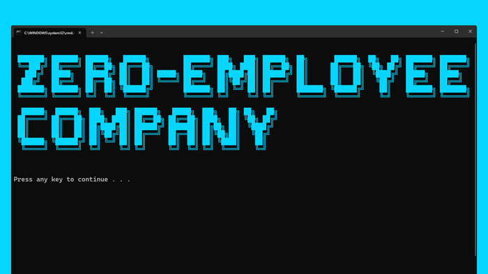 ������������ ����� ��-������� � Zero-Employee Company