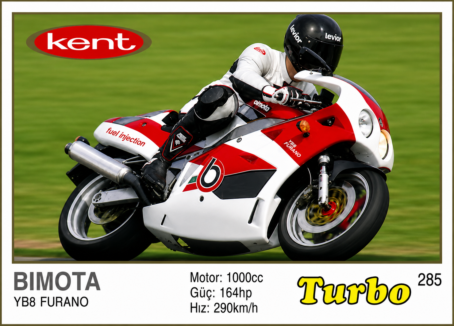 Вкладыш №285 — Bimota YB8, восстановленное изображение