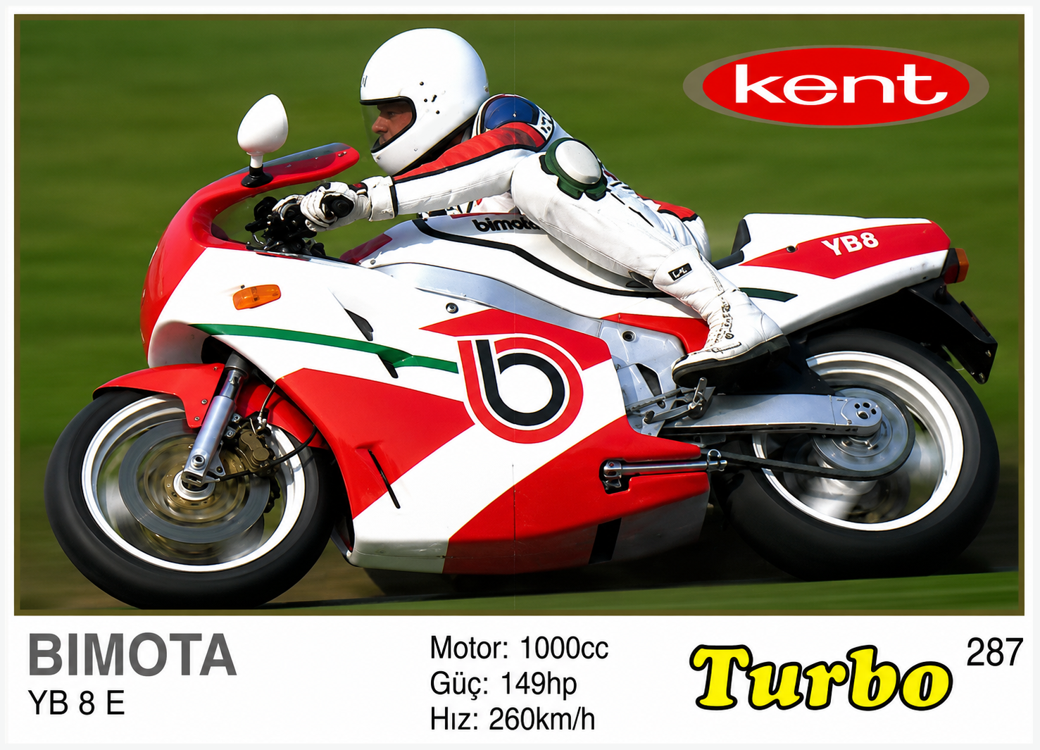 Вкладыш №287 — Bimota YB8 E, восстановленное изображение