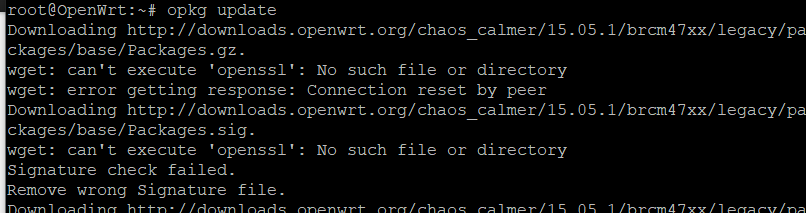 OpenWRT: opkg download failed; wget returned 1 - Моё, Openwrt, Интернет, Администрирование, Системное администрирование, Роутер, Linux