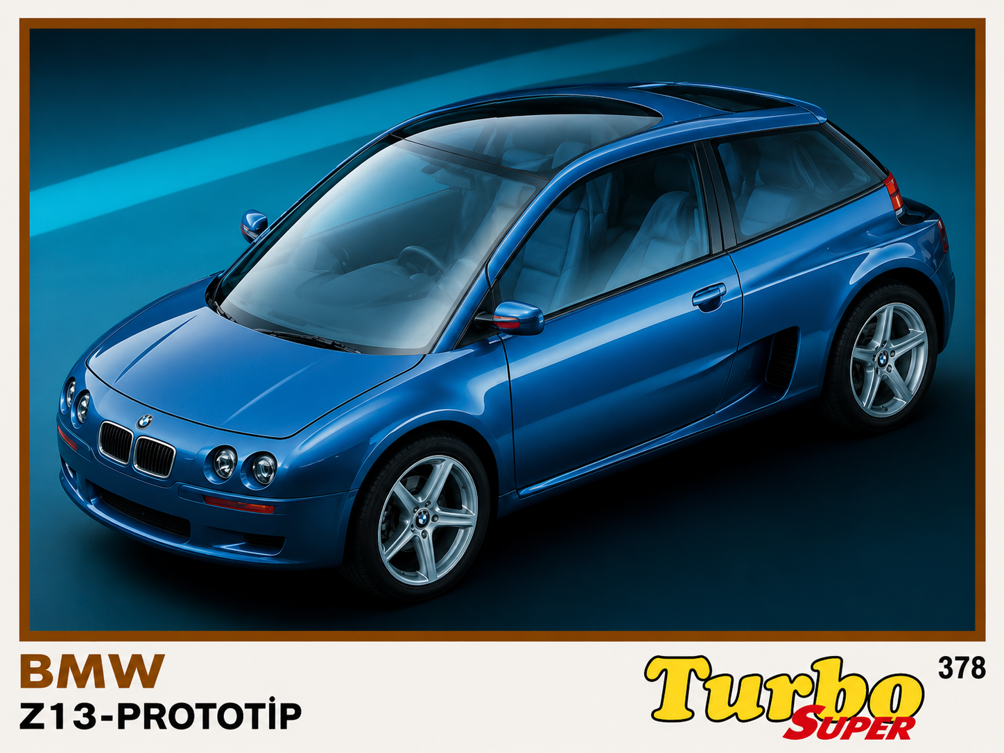 Вкладыш №378 — BMW Z13, восстановленное изображение