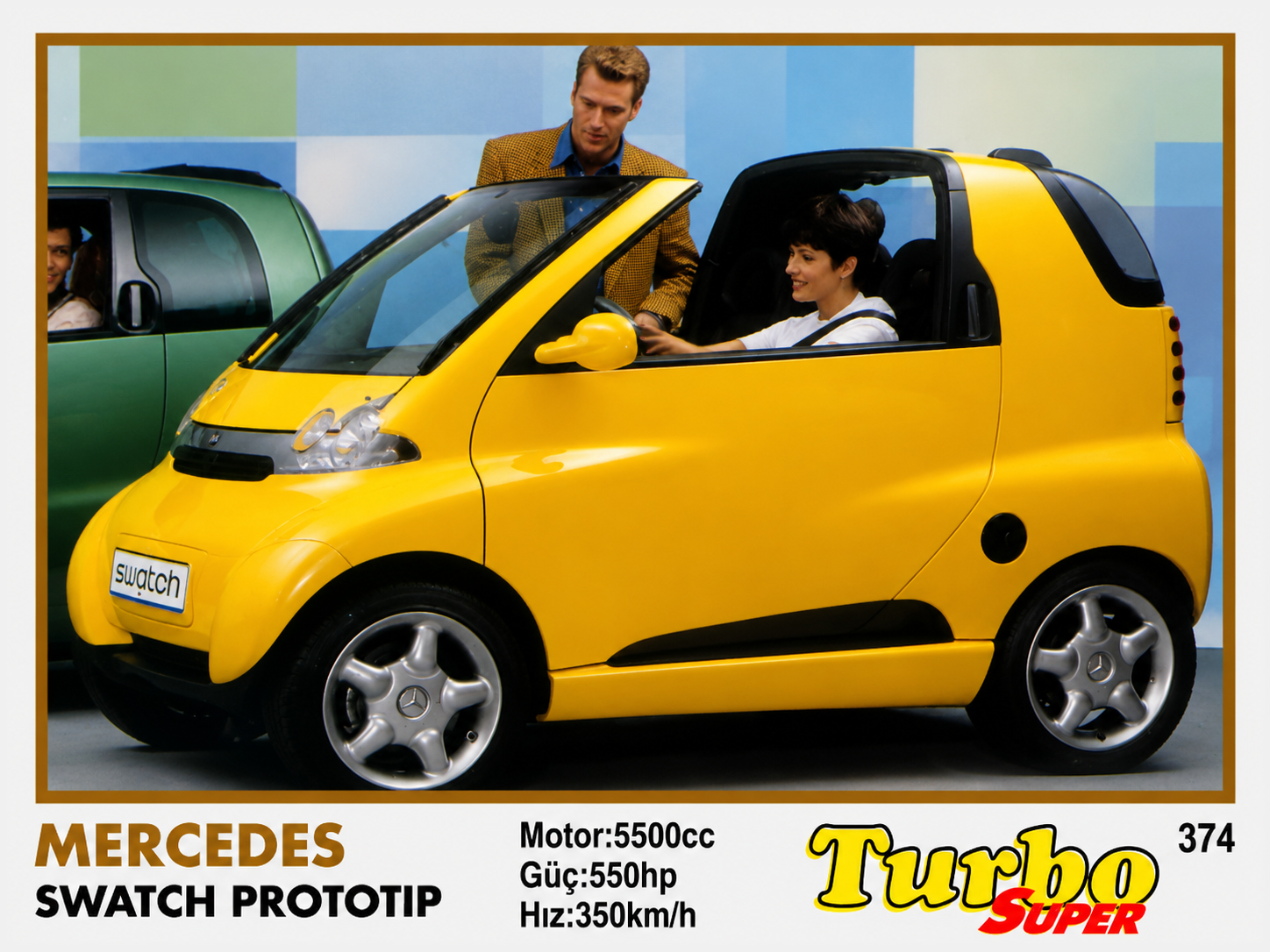 Вкладыш №374 — Smart Eco Speedster, восстановленное изображение