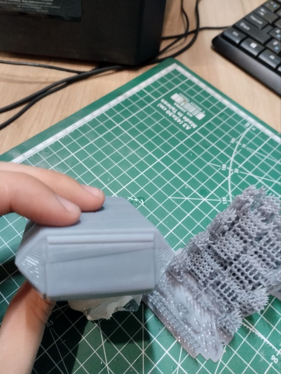 Another defect. The layers are peeling and the model is cracked in two places. What's wrong? - Problem, Stl, 3D печать, Longpost