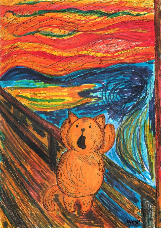 ВОПЛЬ 🙀🙀🙀 Рисунок маркерами