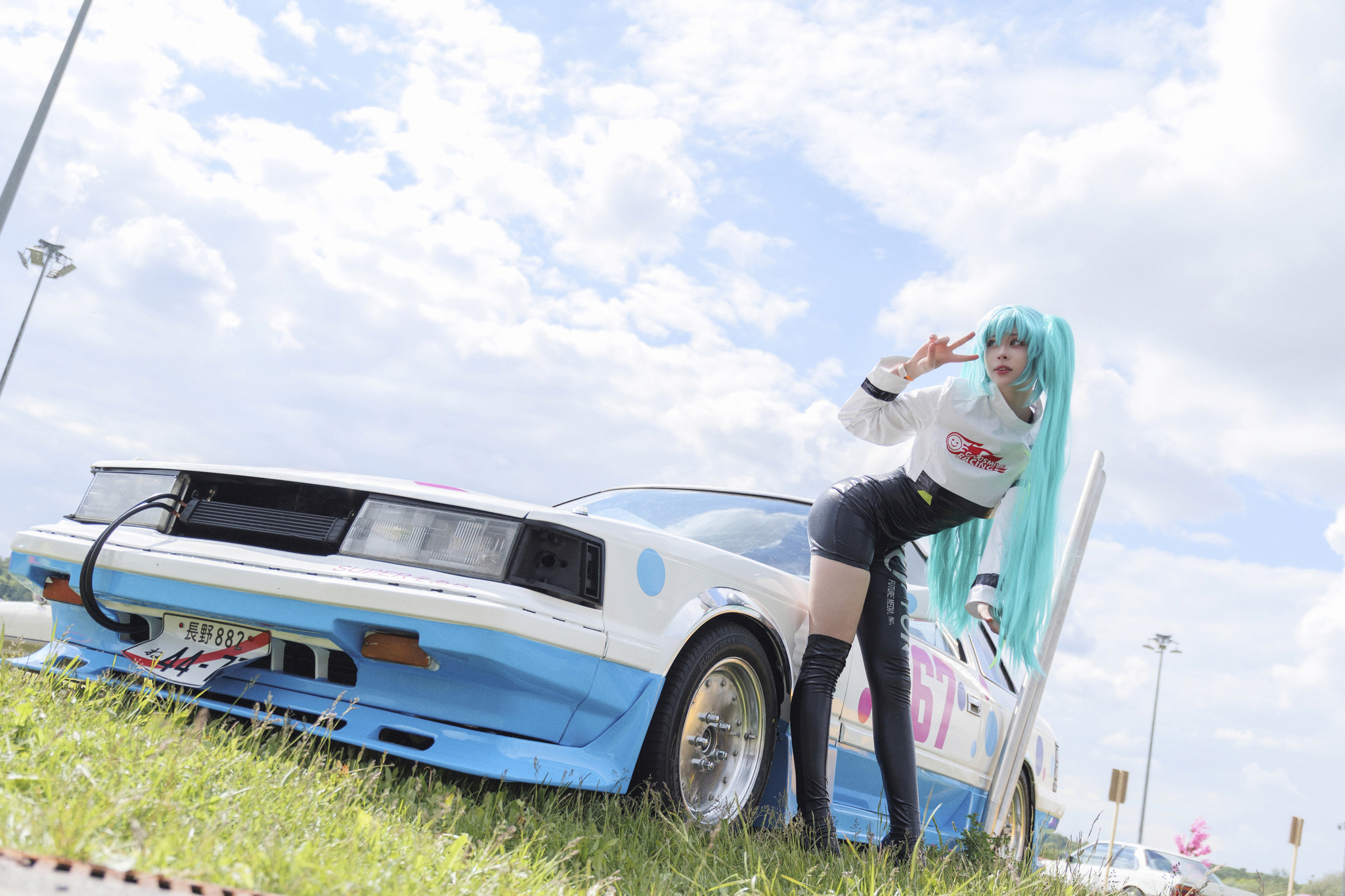 Miku cosplay by ezzechka - Series My Cosplays
, My, Girls, Cosplay, Anime, Car, Hatsune Miku, PHOTOSESSION, Cosplayers