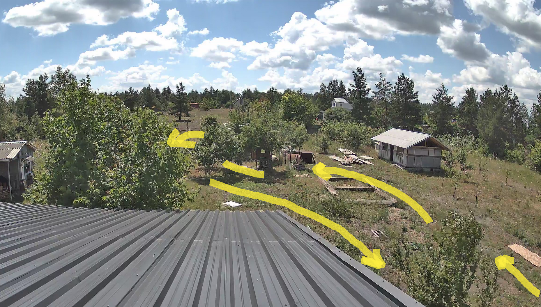 Horned incident and unscheduled fence construction: - Series News from the manor, My, Dacha, House, Good mood, With your own hands, cat, Home construction, Cosiness, Mood, Courtyard, Village, Blog, Personal experience, Summer, Life stories, Diary, Vacation home, Land plot, Longpost