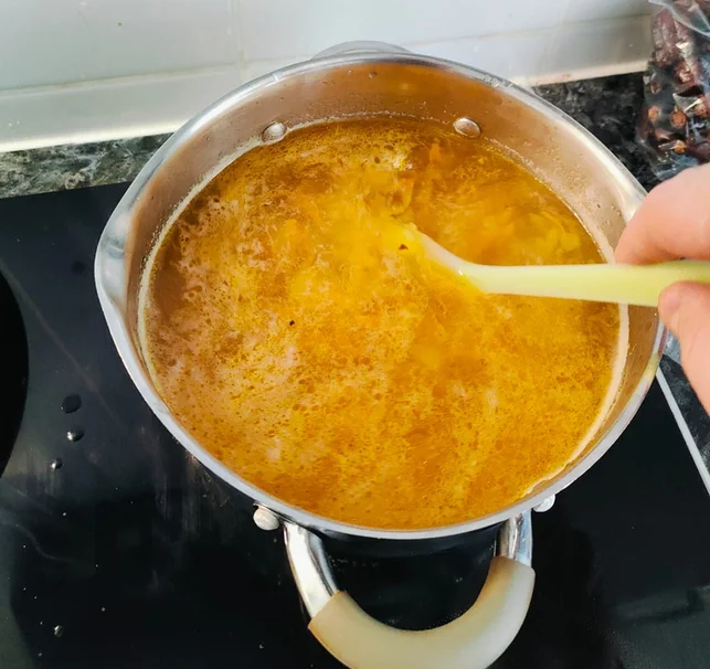 Creamy, quick soup made with canned pink salmon. When you're short on time. - Series Male Homemade
, My, Recipe, Men's cooking, Dinner, Soup, Food, Pink salmon, A fish, Canned food, Family, Cooking for the lazy, Vegetables, Kitchen, Cooking, Flavors, Preparation, The photo, Mobile photography, Tableware, Longpost