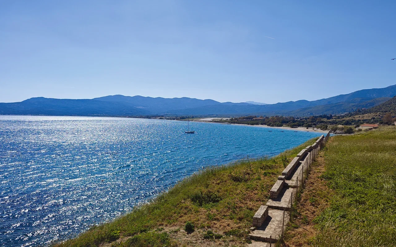 How Pikabu users sailed around Greece. Day 6, May 6. Leros Island - Samos Island - Series Yacht Trips  Reports, My, Relaxation, Sea, Travels, Yachting, Yacht, Vacation, Sail, Sailboat, Video, Soundless, Vertical video, Short videos, Longpost, Peekaboo+
