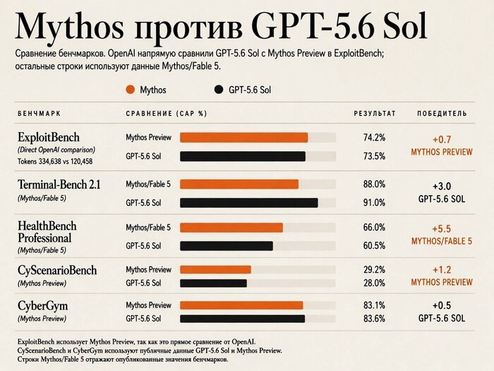 ��������� ��������� �� ����� GPT-5.6 � Mythos