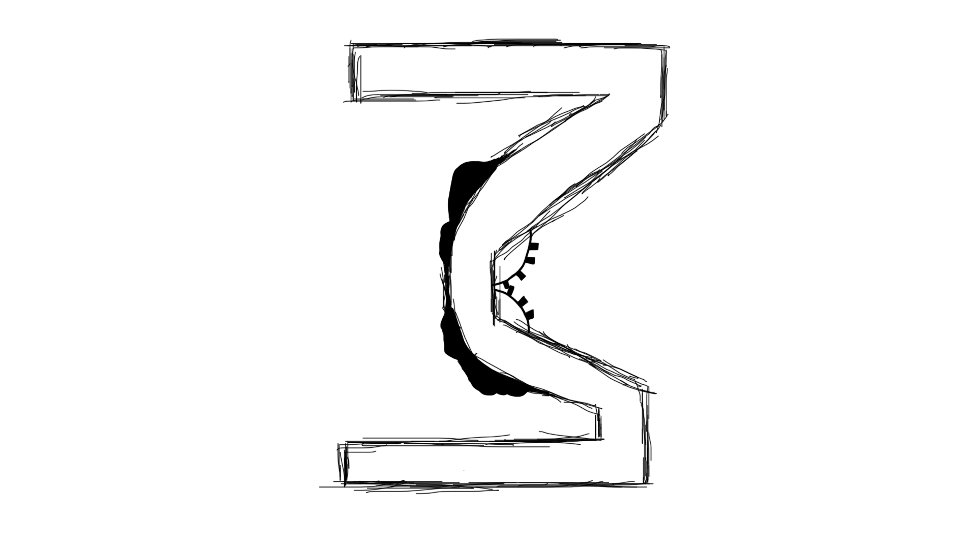 Conceptual Alphabet and Numbers (Nightmare Weekdays) - Series HalfLife, My, Concept Art, Concept, Alphabet, Design, Graphic design, Graphics, Style, Letters, Numbers, Drawing, Font, Typography, Longpost