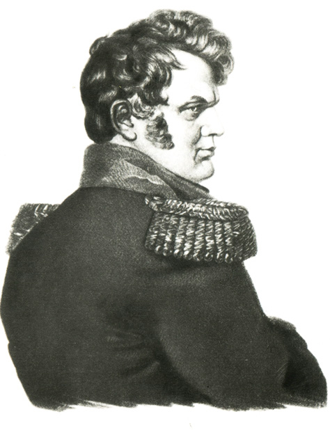 Ермолов. Литография неизвестного автора, начало 1820ых.