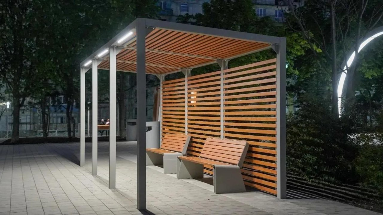 The Tula region has restored a recreation area in Mariupol and created a new Hero Cities stele! - Politics, Architecture, Russia, Mariupol, Beautification, Longpost