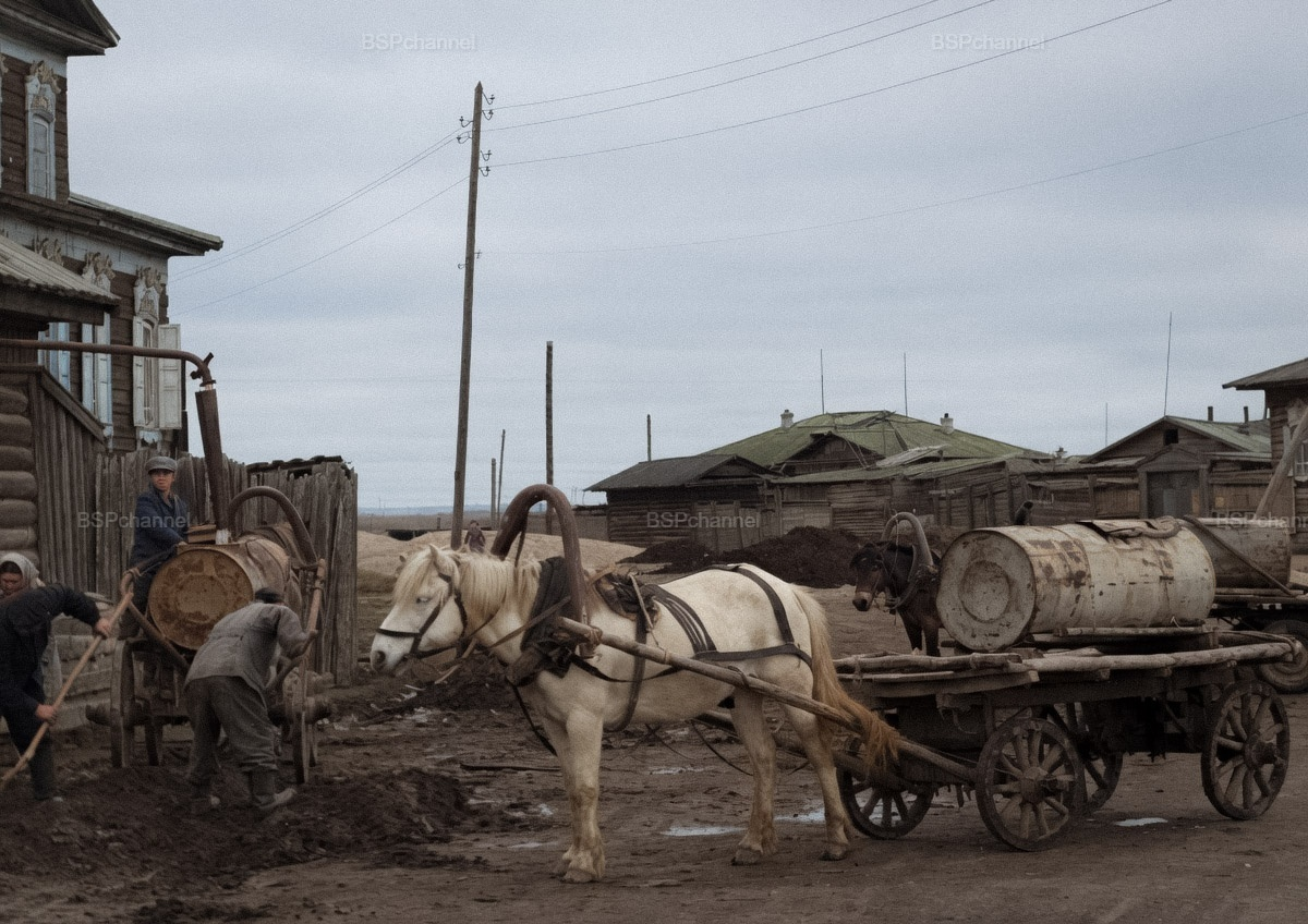 Life in Soviet Yakutsk in the 1960s. 20 colorized photographs. - Series the USSR, My, Historical photo, Old photo, 20th century, The photo, Yakutsk, Yakutia, 60th, the USSR, Childhood in the USSR, Colorization, Longpost