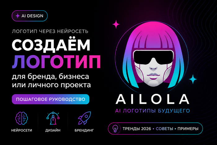 Логотип через нейросеть: как создать фирменный знак для бренда, бизнеса или личного проекта в 2026 году