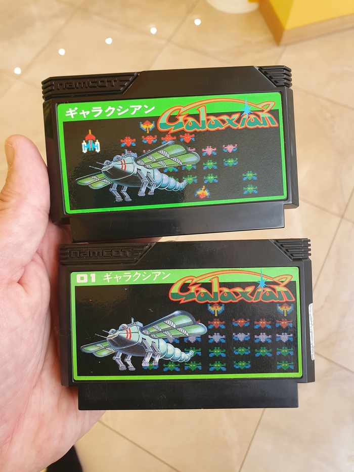 Отличия версий картриджа Galaxian