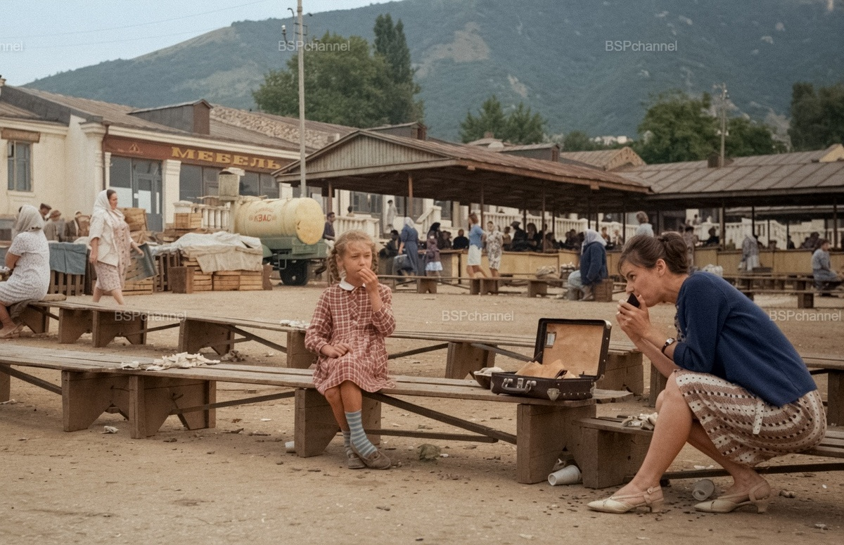 Life in Soviet Pyatigorsk in the 1960s. 20 colorized photographs - Series the USSR, My, Historical photo, Old photo, The photo, 20th century, 60th, Pyatigorsk, Caucasian Mineral Waters, Stavropol region, the USSR, Childhood in the USSR, Colorization, Longpost