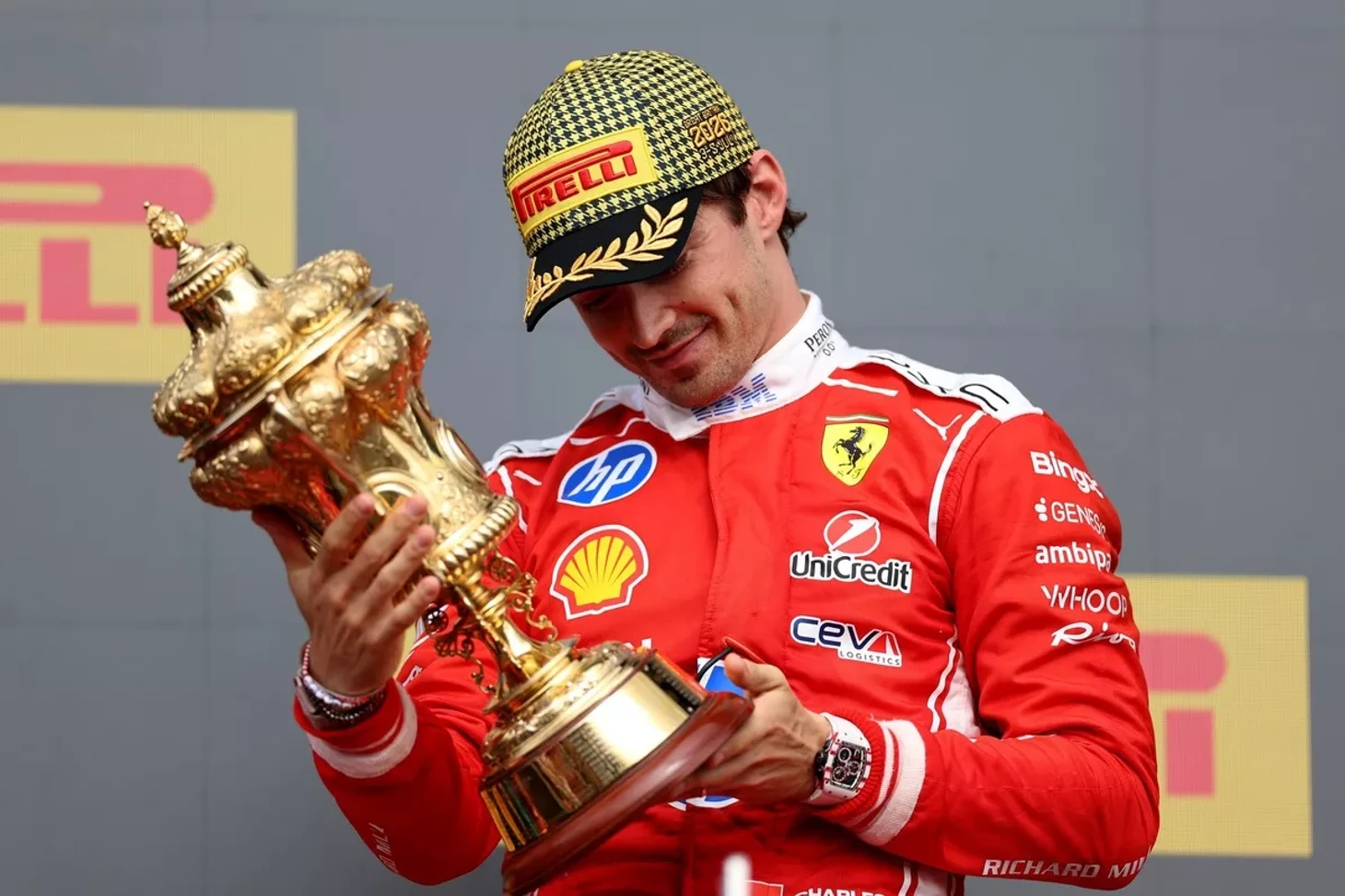 2026 British Grand Prix: Leclerc wins for the first time in two years, Russell and Hamilton take home podium - Series F1 is the queen of motorsport, My, Автоспорт, Formula 1, Speed, Race, Competitions, The photo, Great Britain, Charles Leclerc, Lewis Hamilton, George Russell, Lando Norris, Ferrari, Max Verstappen, Mercedes, Mclaren, Jeremy Clarkson, Brian May, Athletes, Sport, Extreme, Longpost