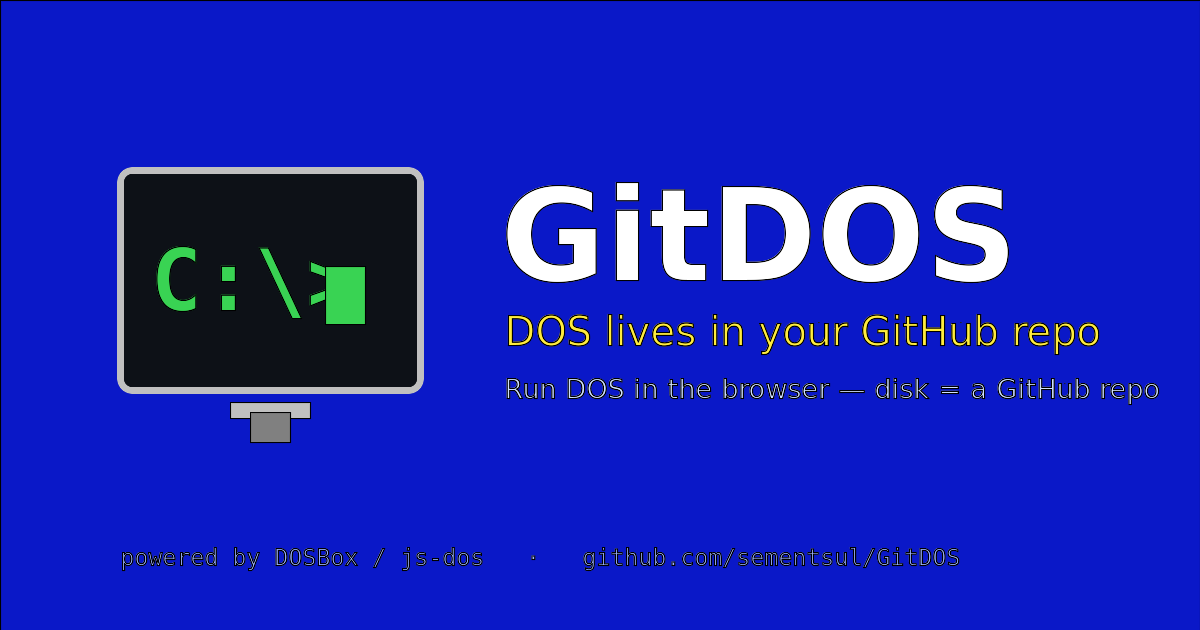 I made GitDOS, a DOS emulator with an AI assistant, and this is what came out of it. - Dos, Doshimash0, Git, Github, Claude, Artificial Intelligence, Vibecoding, Longpost