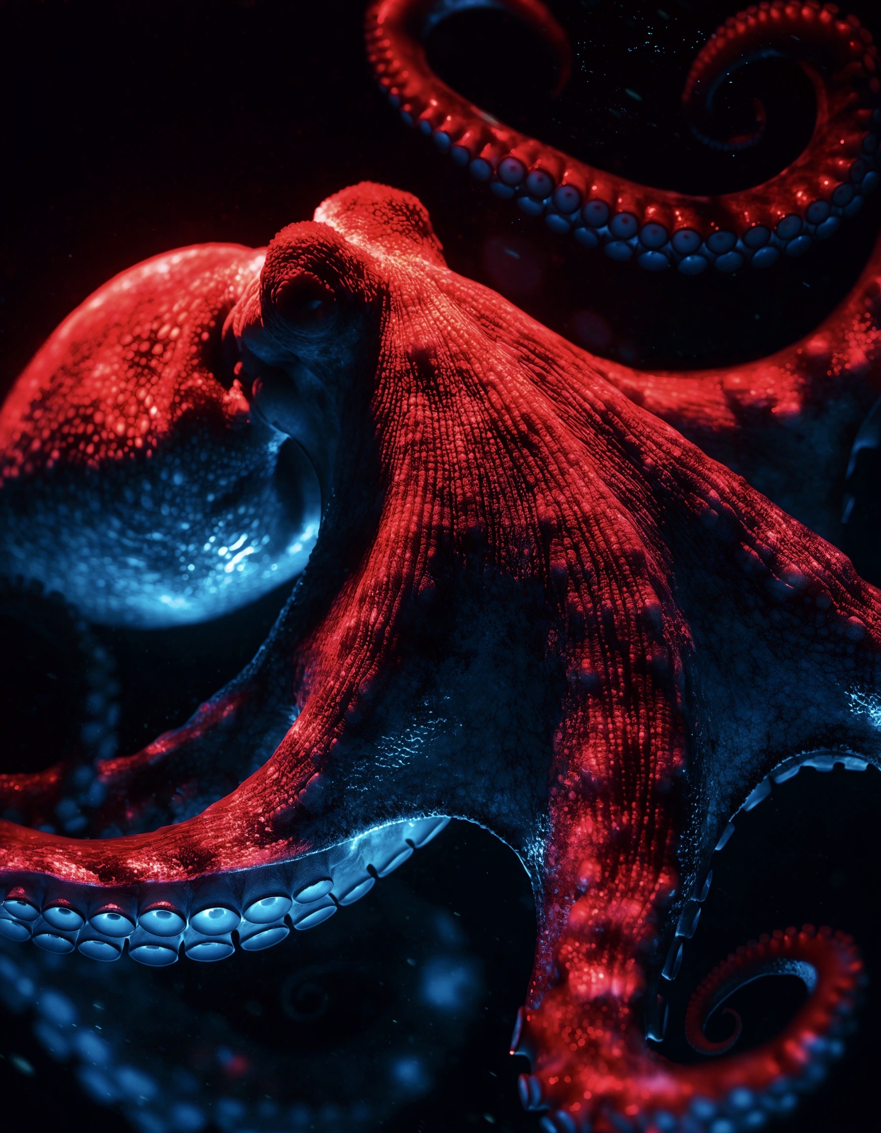 Octopus - Series DailyPost, My, Neural Network Content, Digital, Octopus