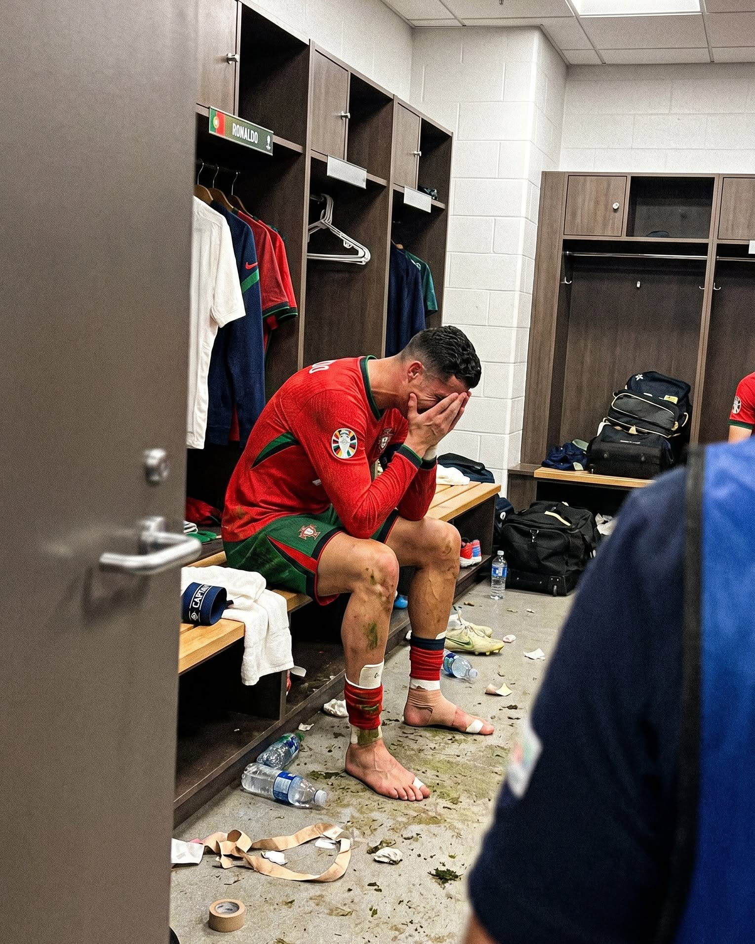 Cristiano Ronaldo's fiancee comforts the footballer after Portugal's defeat – true or fake? - Fake news, Football, Cristiano Ronaldo, Artificial Intelligence, Longpost