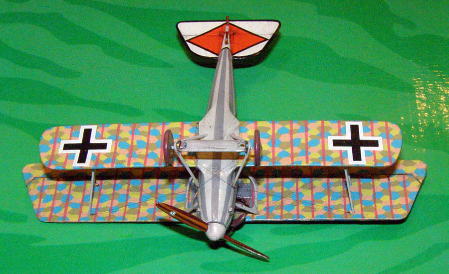 Pfalz D.IIIa – Striped - My, Aviation, Military aviation, Fighter, Aircraft modeling, Stand modeling, Scale model, Longpost