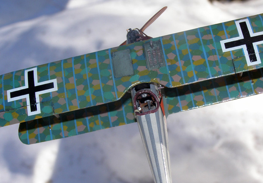 Pfalz D.IIIa – Striped - My, Aviation, Military aviation, Fighter, Aircraft modeling, Stand modeling, Scale model, Longpost