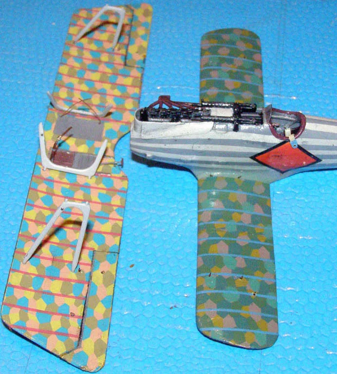 Pfalz D.IIIa – Striped - My, Aviation, Military aviation, Fighter, Aircraft modeling, Stand modeling, Scale model, Longpost