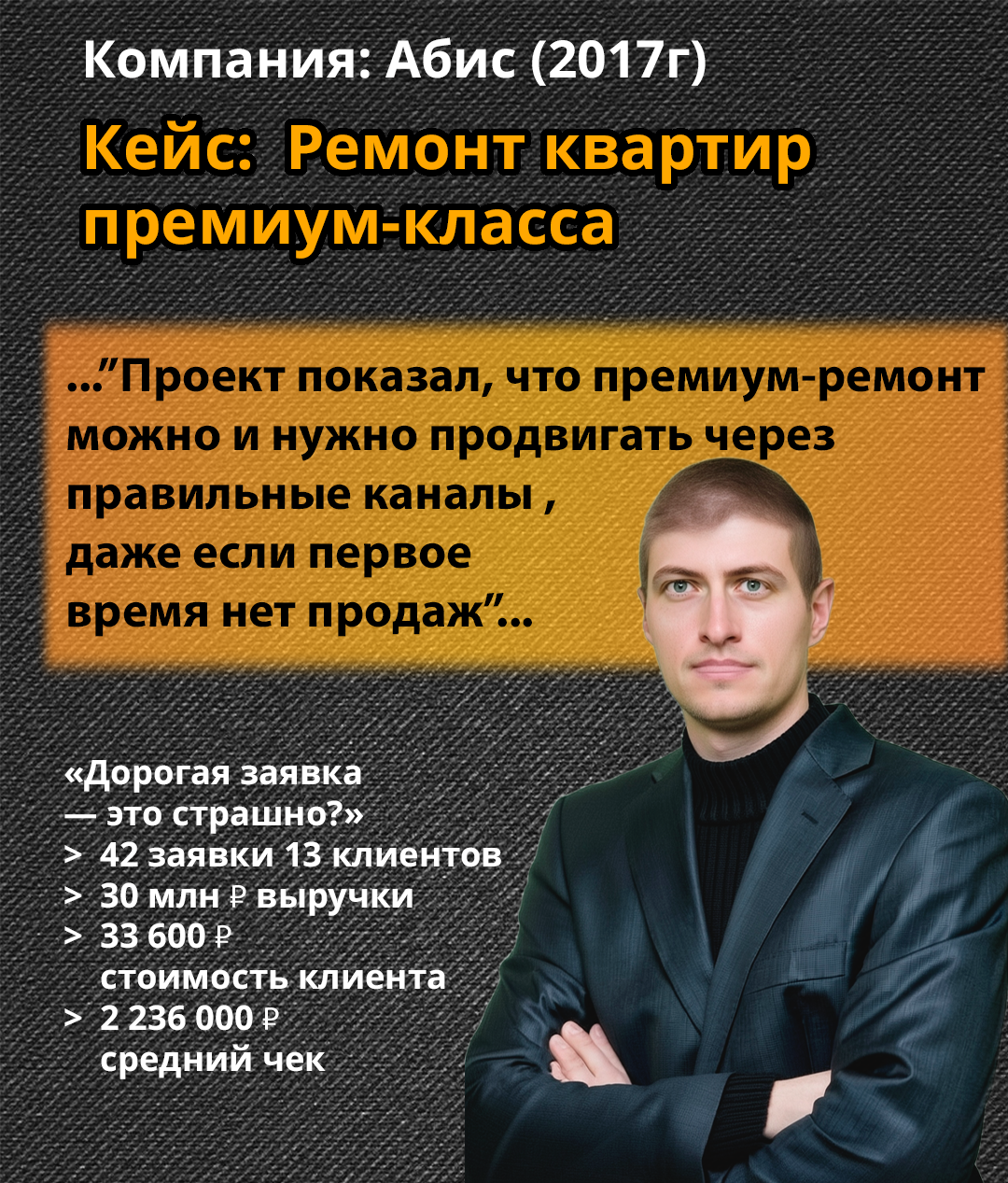 How to feed advertisers with empty promises for six months to get 13 clients with bills over 2 million. A case study on renovations for the rich. - Promotion, Repair of apartments, Advertising, Longpost