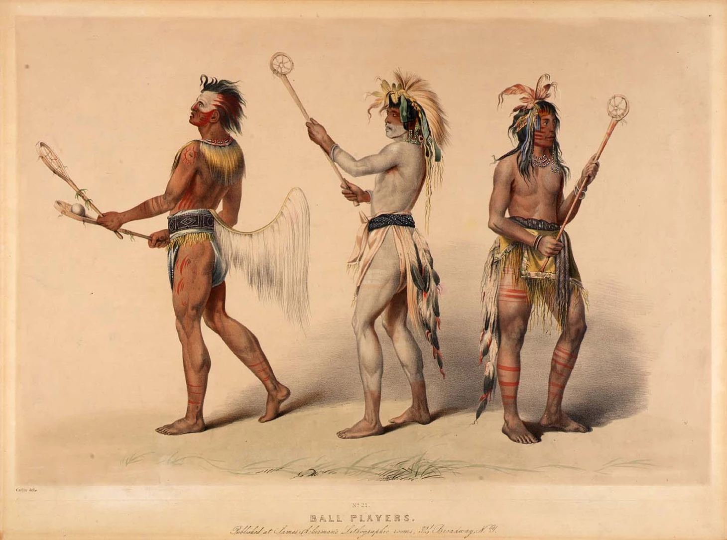 Lacrosse and stickball in art: painting, graphics - Series Lacrosse in Russia, My, Lacrosse, Painting, Art, Longpost
