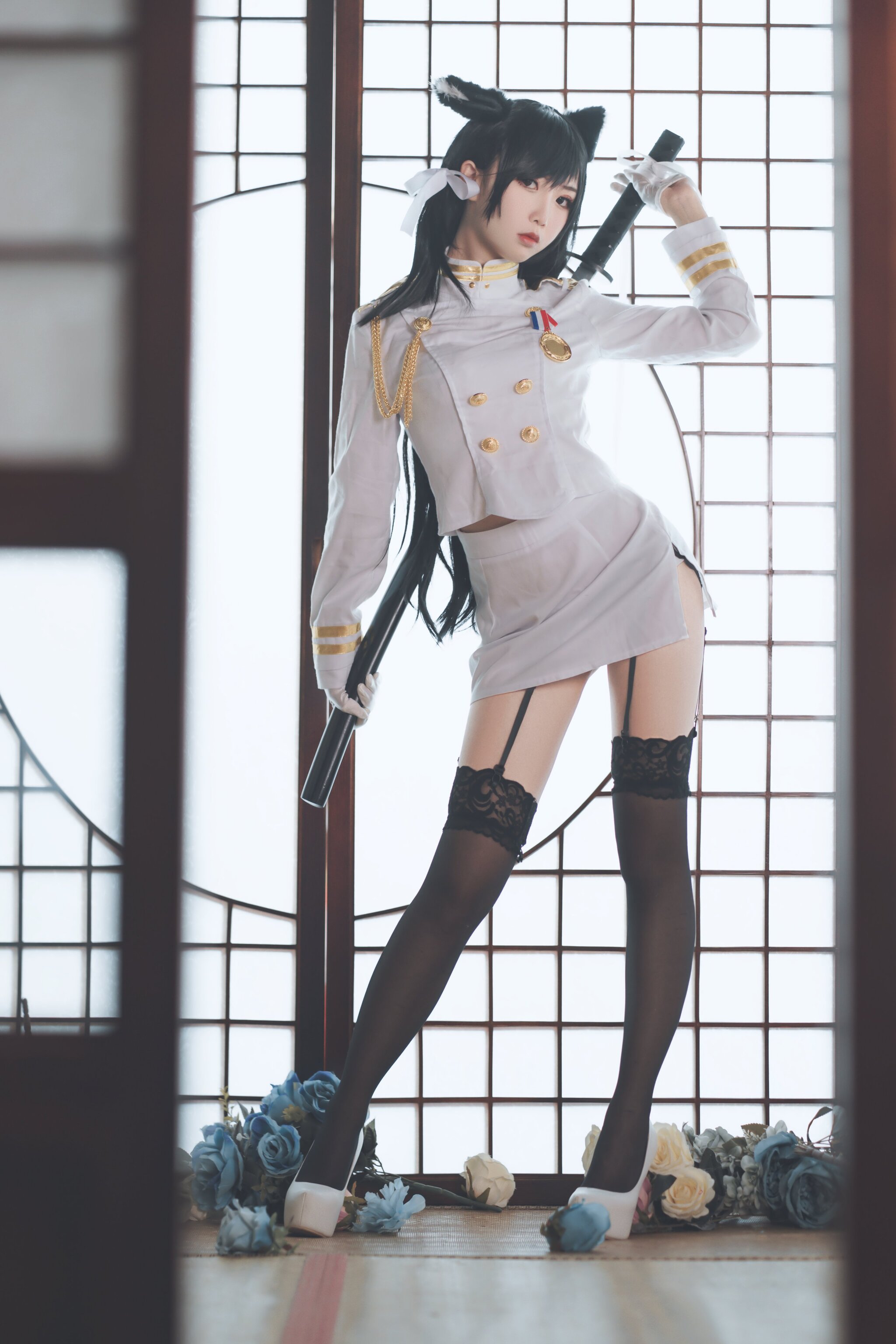 Azur lane | Atago & Laffey - Косплей, Atago, Laffey, Azur Lane, Видеоигра, Twitter (ссылка), Фотография, Длиннопост