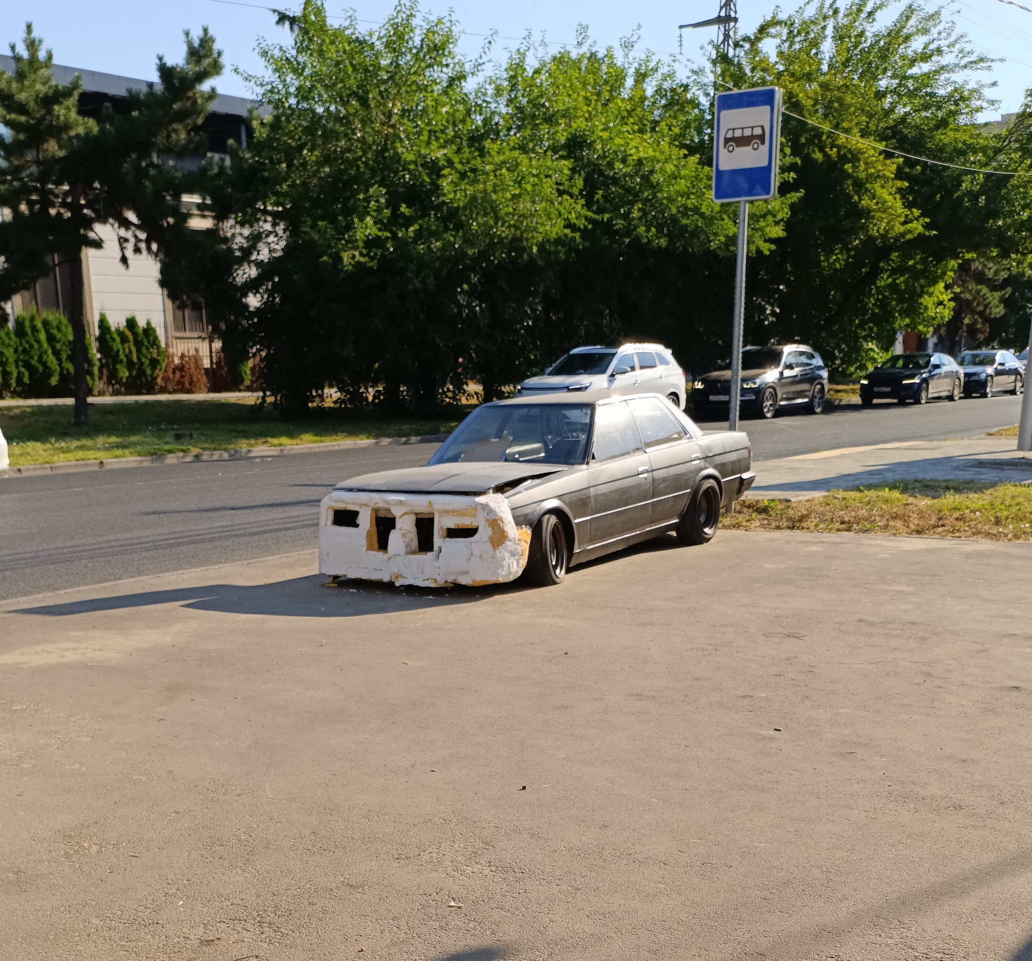 The Nissan Wolf case lives on. - My, Auto, Polyurethane foam, Krasnodar, Collective farm tuning