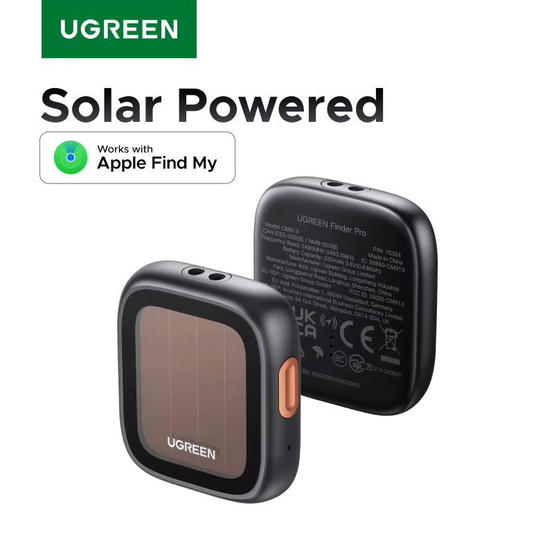 UGREEN Finder Pro (iOS only): A solar-powered smart tag. Get unlimited power to find things using Apple's Find My app. - Series Top Reviews  Ratings 2026 on Ali, My, AliExpress, Распродажа, Discounts, Products, Xiaomi, Charger, Tablet, Online shopping, Accessories, Battery, Holder, Appliances, Aliexpress sale, Advertising, Household goods, Longpost, 