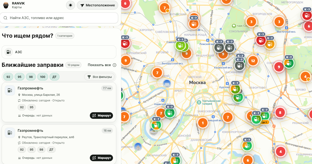 Where is gasoline available at gas stations in Russia? How can artificial intelligence help find fuel at gas stations? - Artificial Intelligence, Petrol, Neural Networks, Longpost