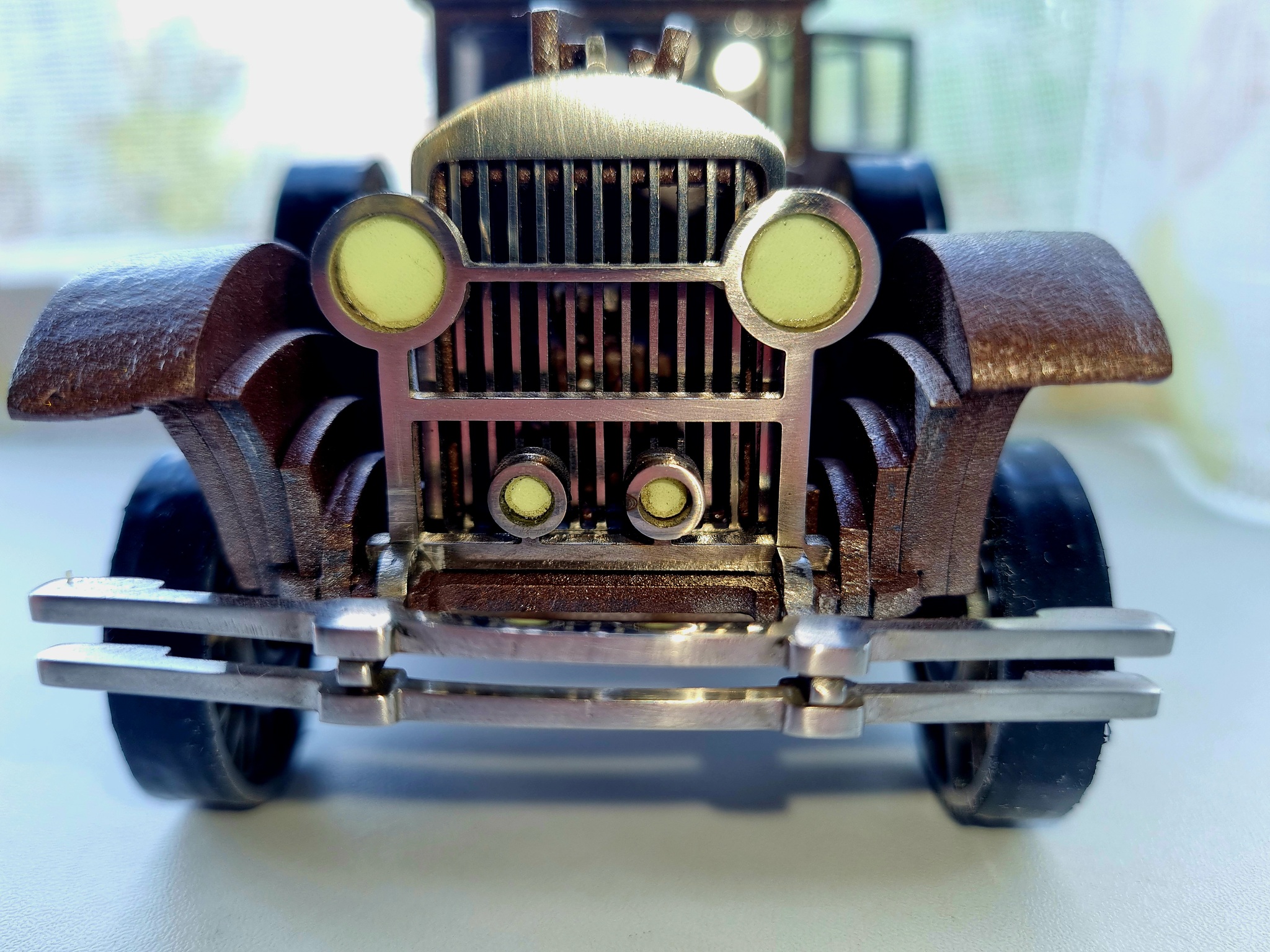 Iron model of the Cadillac 341, 2mm steel 3D puzzle - My, Scale model, Prefabricated model, Cadillac, Handmade, Auto, Car, Fashion model, Toys, Collection, Longpost, 3D, 3D modeling, 3D puzzles, Puzzle