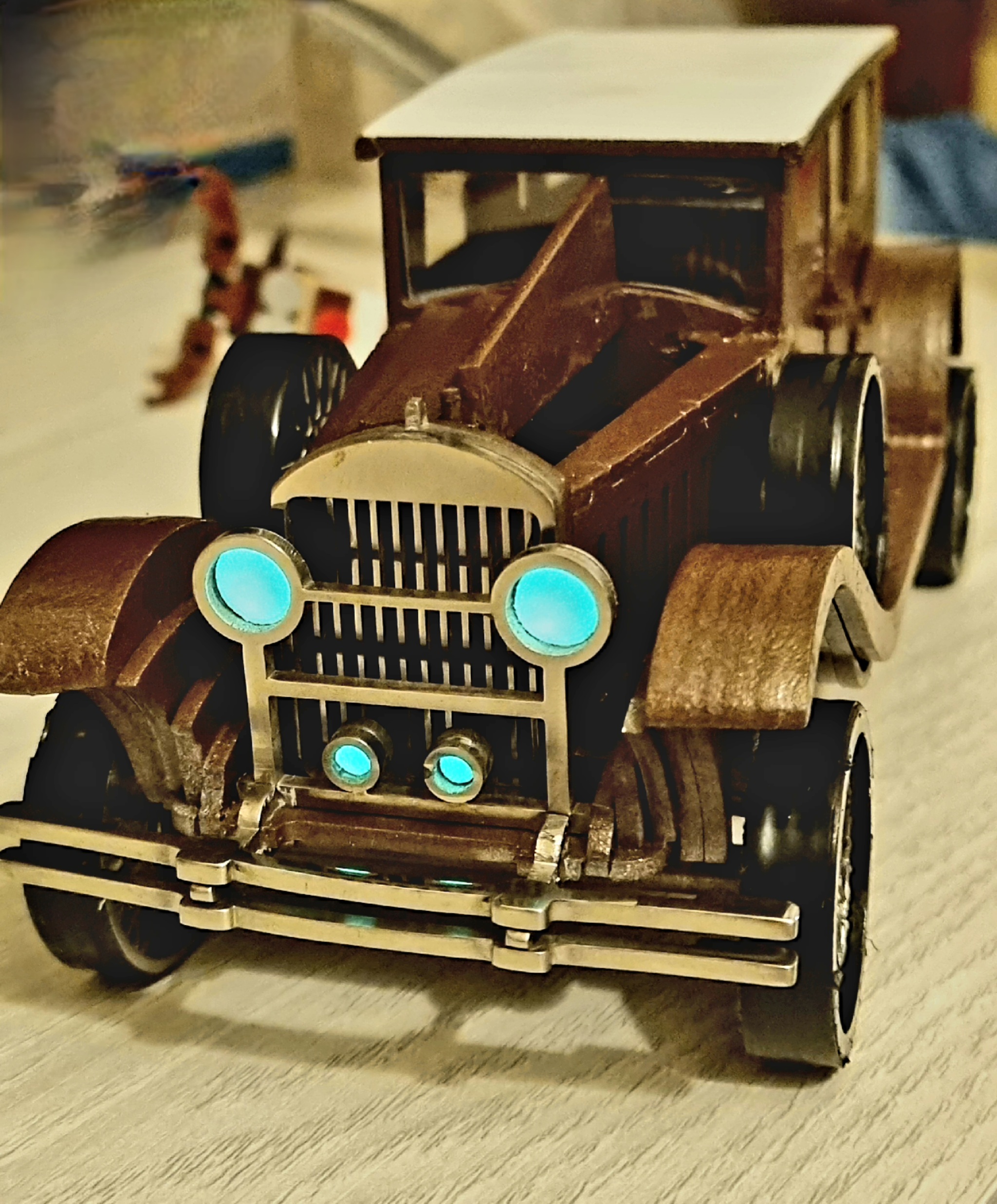 Iron model of the Cadillac 341, 2mm steel 3D puzzle - My, Scale model, Prefabricated model, Cadillac, Handmade, Auto, Car, Fashion model, Toys, Collection, Longpost, 3D, 3D modeling, 3D puzzles, Puzzle