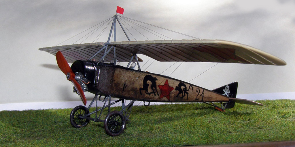 Morane L - Morane with cats - My, Aviation, Military aviation, Aircraft modeling, Stand modeling, Scale model, Longpost