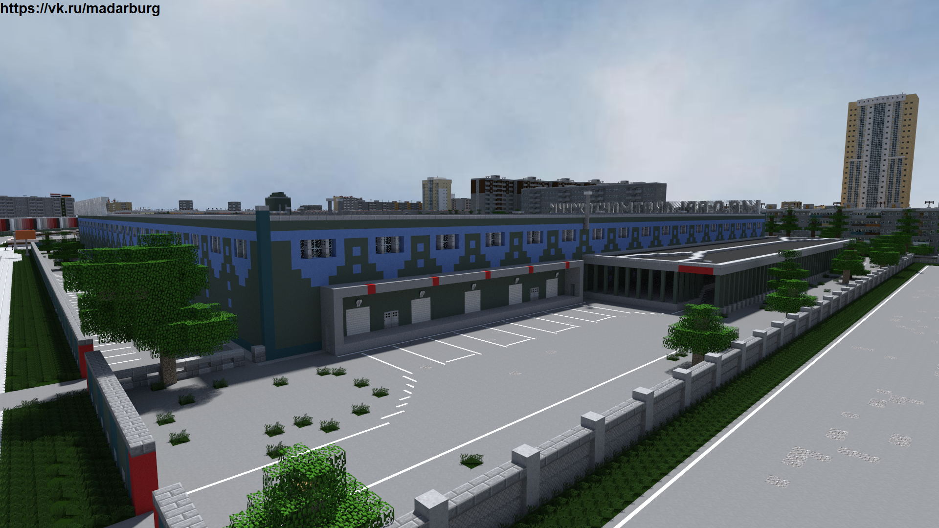 Madarburg | Madarliftmontaznik Factory | Minecraft - My, Factory, Industry, Minecraft, Production