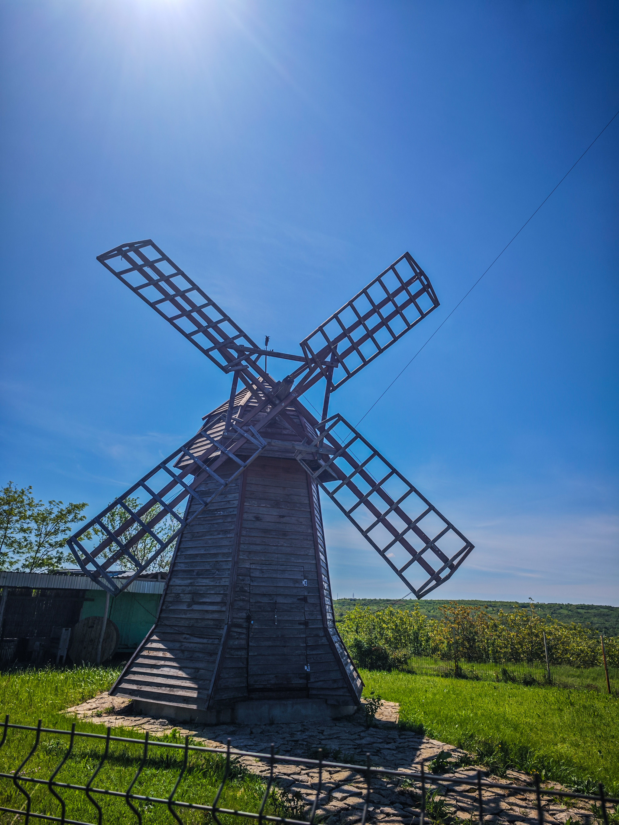 Mereni, Moldova - Village, Moldova, Windmill, Mill, Cross, 1992, Longpost