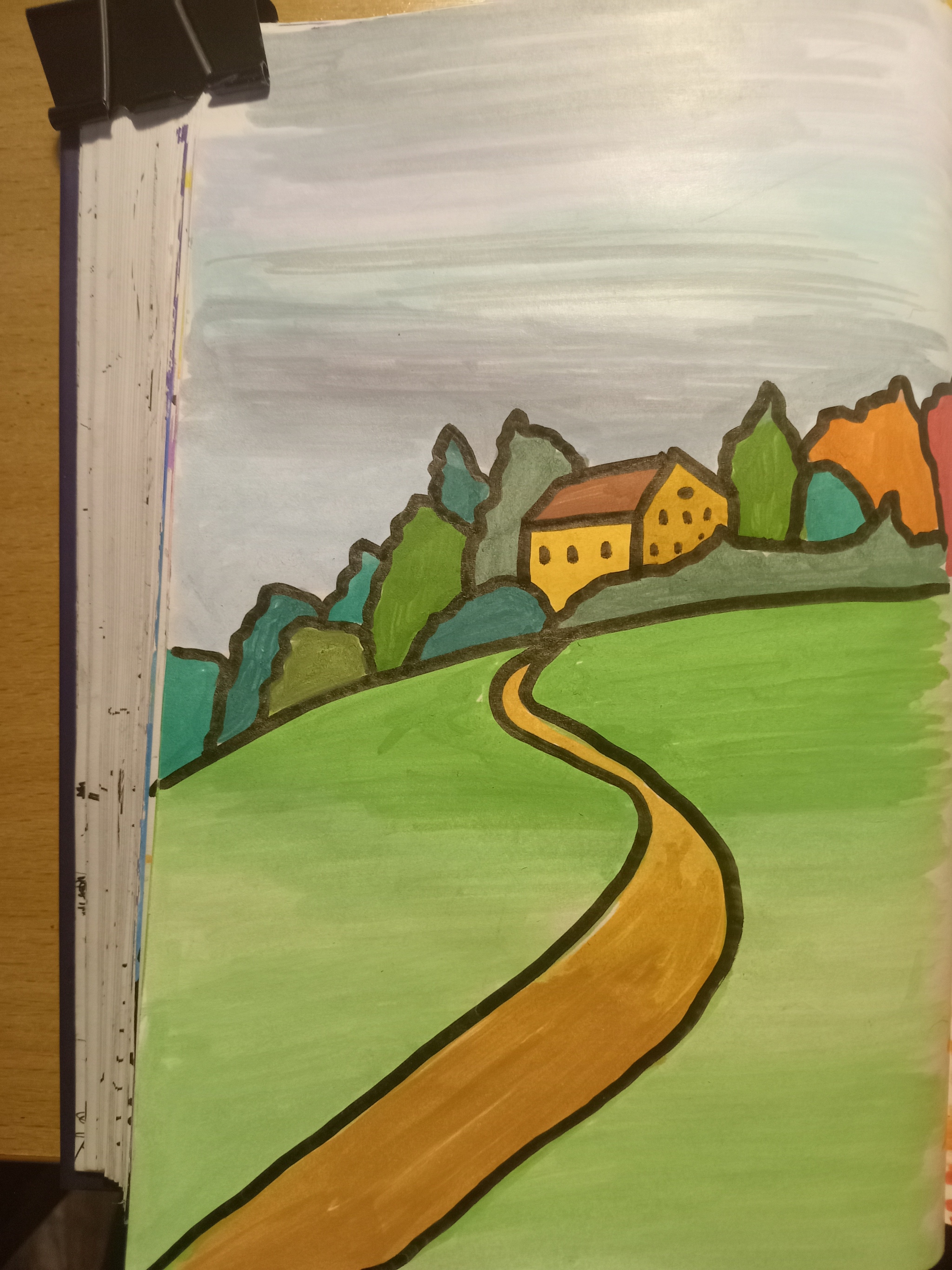 More new sketchbook pages. What do you think? - My, Painting, Acrylic, Calmness, Sketchbook, Longpost