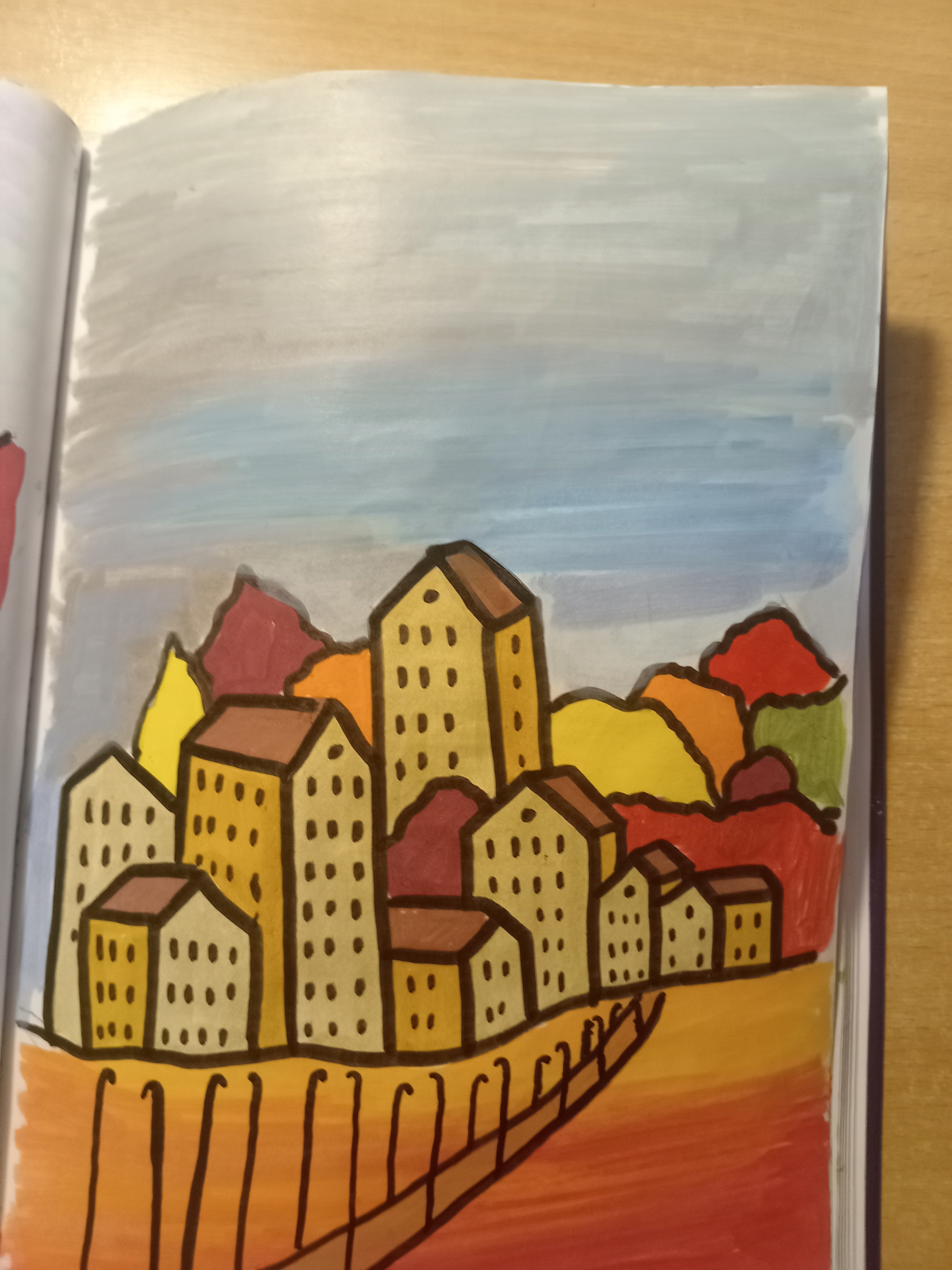 More new sketchbook pages. What do you think? - My, Painting, Acrylic, Calmness, Sketchbook, Longpost