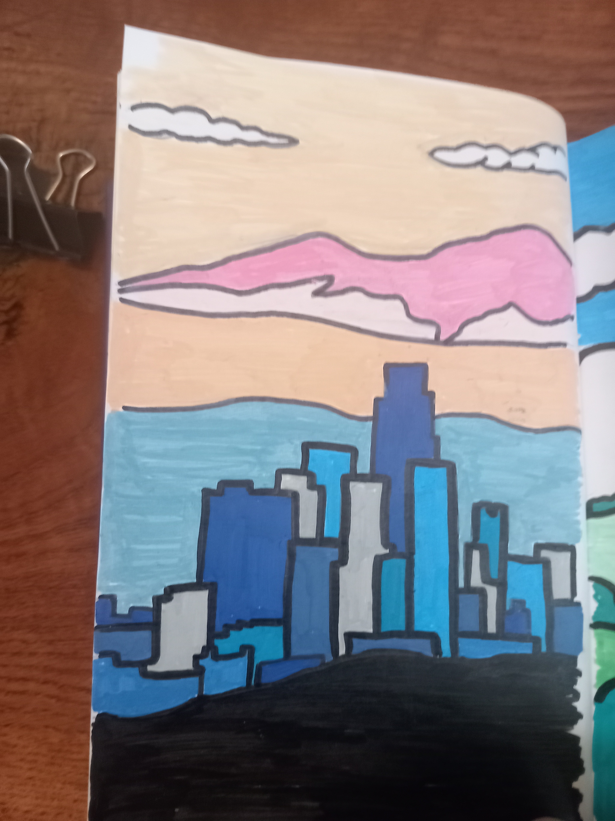 More new sketchbook pages. What do you think? - My, Painting, Acrylic, Calmness, Sketchbook, Longpost