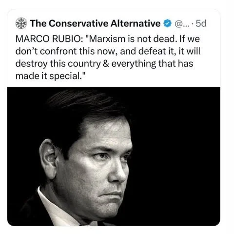 Response to the post Marx's ideas are simply an outdated anachronism - Marxism, Critical thinking, A wave of posts, Reply to post, Politics, The americans, USA, Marco Rubio, Screenshot