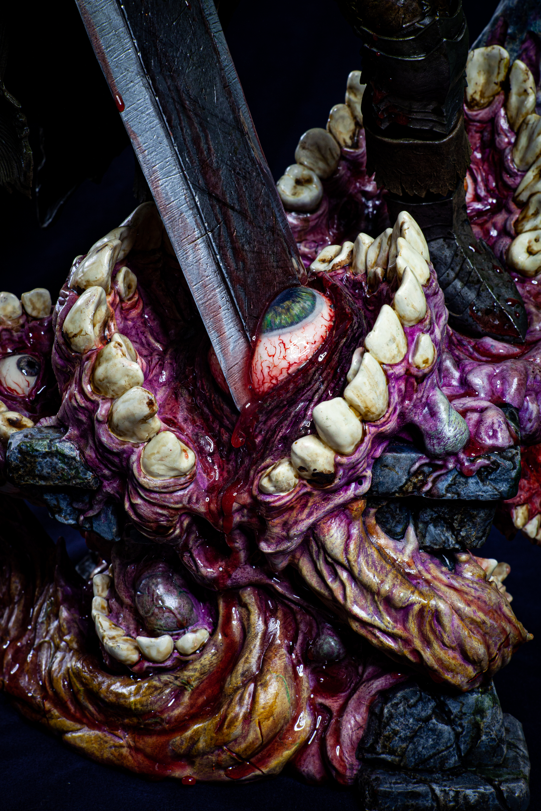 Guts figure from the anime Berserk. 3D printed and acrylic painted. - My, Hobby, Collecting, Creation, Collection, Miniature, Anime, Painting, Handmade, Photopolymer printing, Berserk, Guts, Sculpture, Games, Painting miniatures, Creation