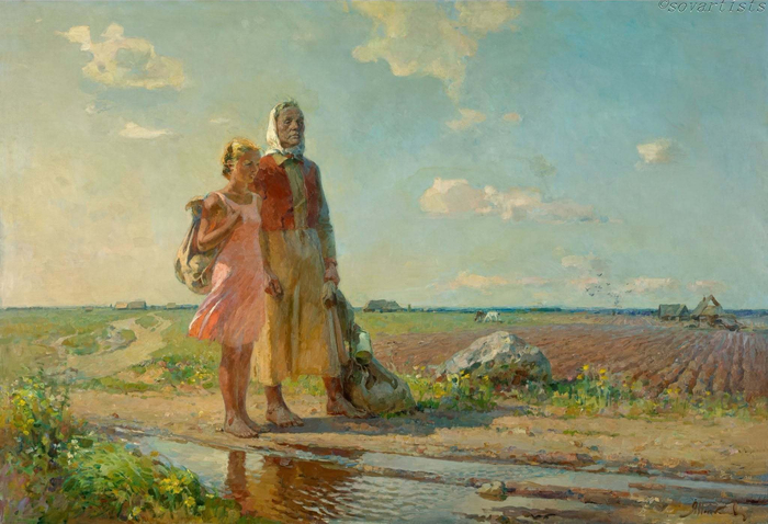 Николаев Ярослав Сергеевич (30.04(13.05).1899, Шяуляй Ковенской губернии - 01.07.1978, Ленинград). «Ветер Родины». 1947.