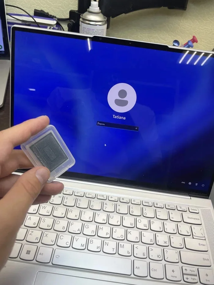 Lenovo Yoga Slim 7 Carbon Repair: A Brick That Was Overheating in the Wrong Places. A Detective Story with a Thermal Imager - Soldering, Repair of equipment, Breaking, Lenovo, Dump, Rebolling, AMD, AMD ryzen, CPU, Laptop Repair, Spare parts, Video, Vertical video, Short videos, Longpost
