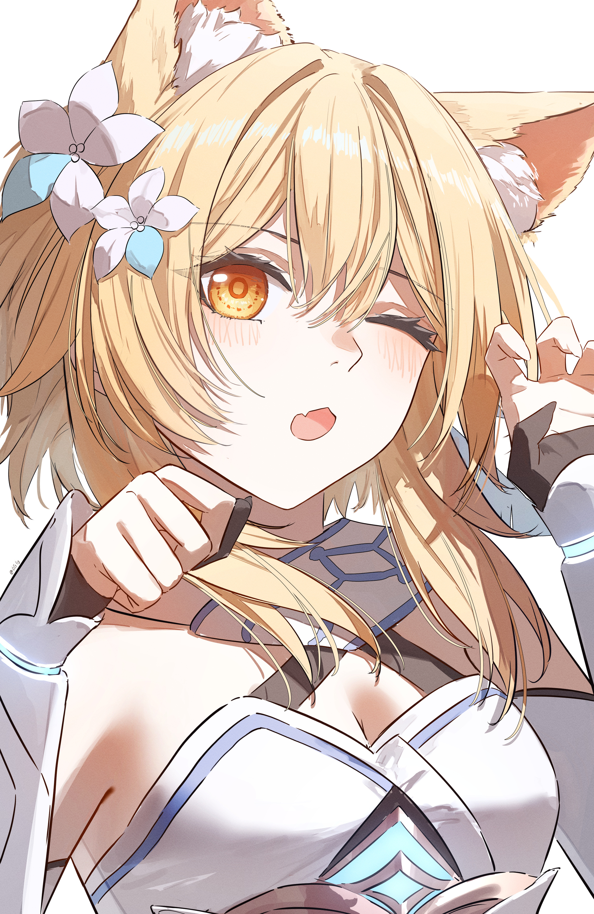 So, I've completed the task. Do I get a reward? - Anime, Anime art, Lumine (Genshin Impact), Genshin impact, Fox