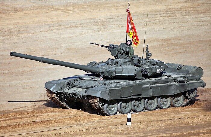 Т-90А на танковом биатлоне в 2013. Фото: Wikipedia.