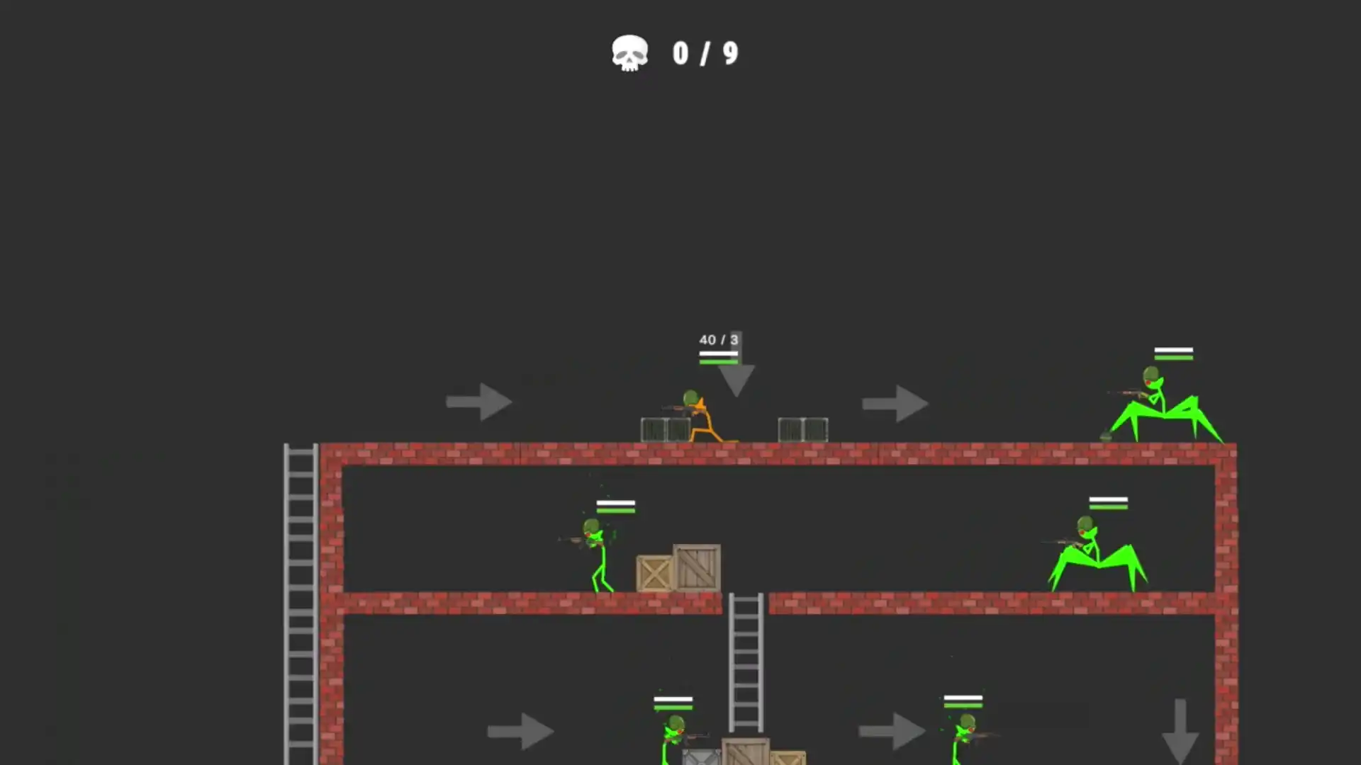 Стик: Тактика и Разрушение! Для фанатов игр Stick War, Teardown и Playground. Ограниченные патроны, гранаты, монстры, взрывы. Круши всё и побеждай! (видео 1)